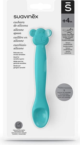 Ложка для кормления Suavinex Monkey Green S Monkey Spoon Green L3 IT 401354 3