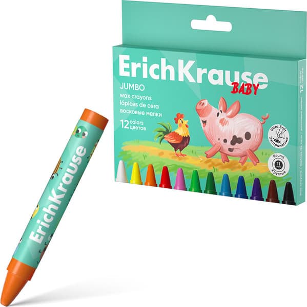 Восковые мелки Erich Krause Baby Jumbo / 62943 2