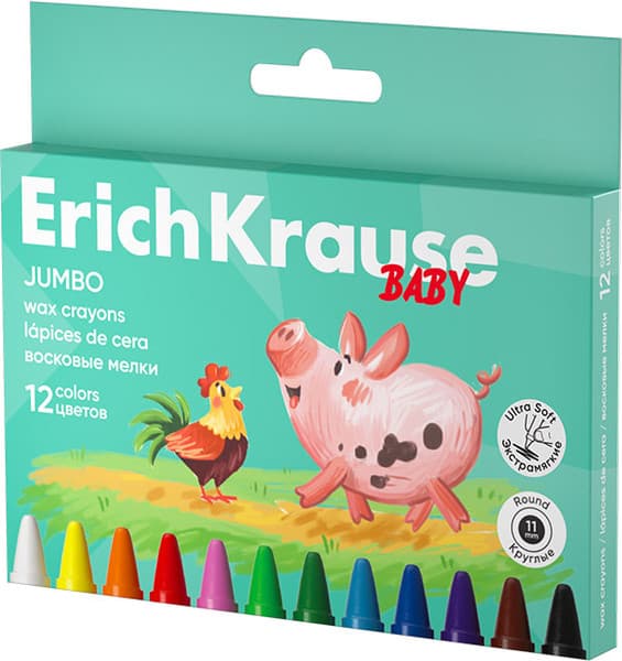 Восковые мелки Erich Krause Baby Jumbo / 62943