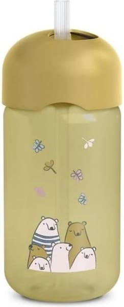 Поильник Suavinex Straw Bottle Bear YL L3 402652