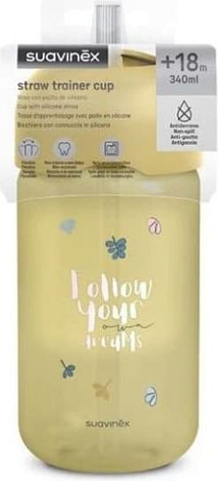Поильник Suavinex Straw Bottle Bear YL L3 402652 2