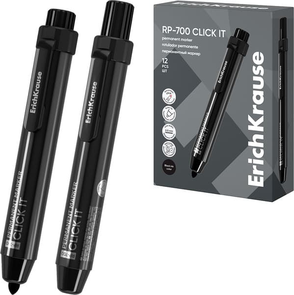 Маркер перманентный Erich Krause Click It RP-700 / 60828 2