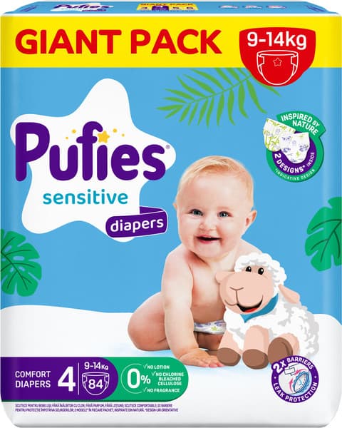 Подгузники детские Pufies Sensitive Maxi 9-14кг