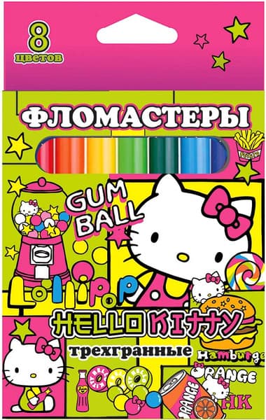 Фломастеры Centrum Hello Kitty треугольные / 75599