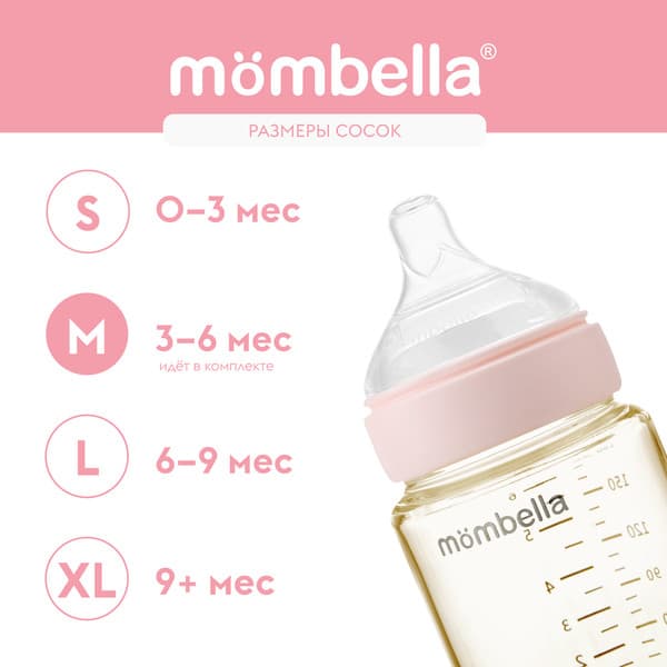 Бутылочка для кормления Mombella Classic / 01835 7