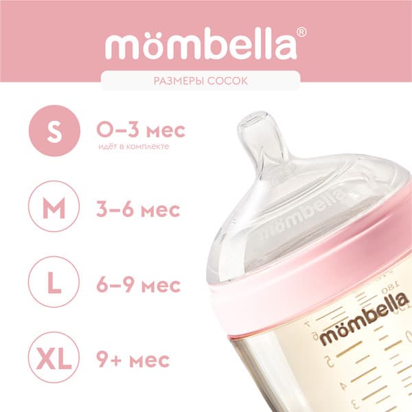 Бутылочка для кормления Mombella 8142 3