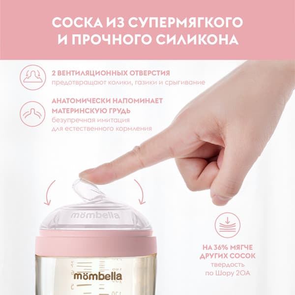 Бутылочка для кормления Mombella 8142 7