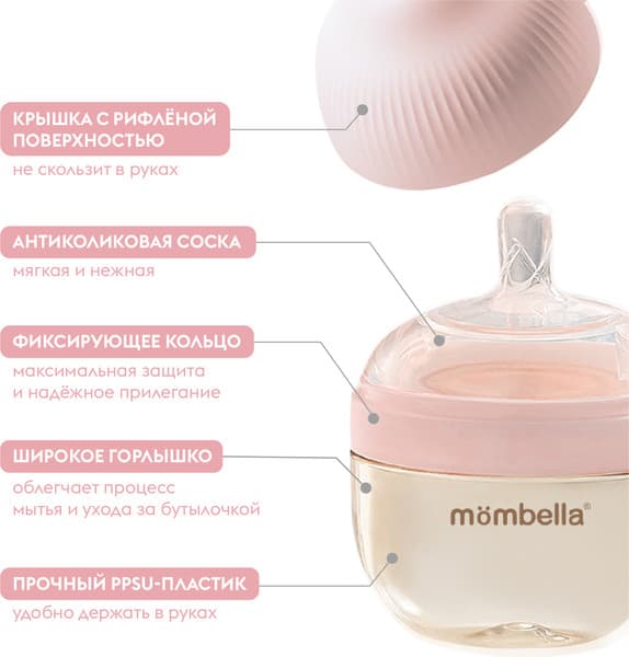 Бутылочка для кормления Mombella 8142 6