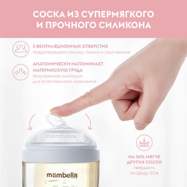 Бутылочка для кормления Mombella 8141 6