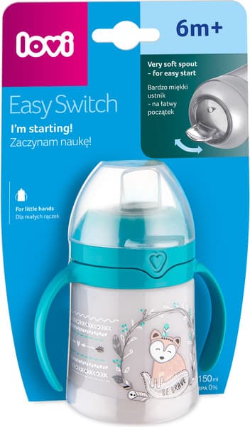 Поильник Lovi Easy Switch Indian Summer 6+ С мягким силикон. носиком / 35/352 2