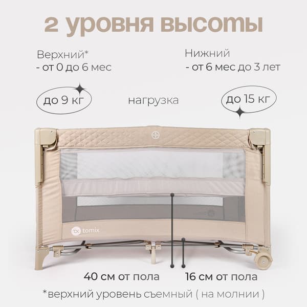 Кровать-манеж Tomix Born / P9070 2
