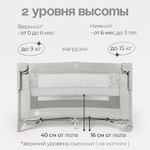 Кровать-манеж Tomix Born Plus / P9070PLUS 4