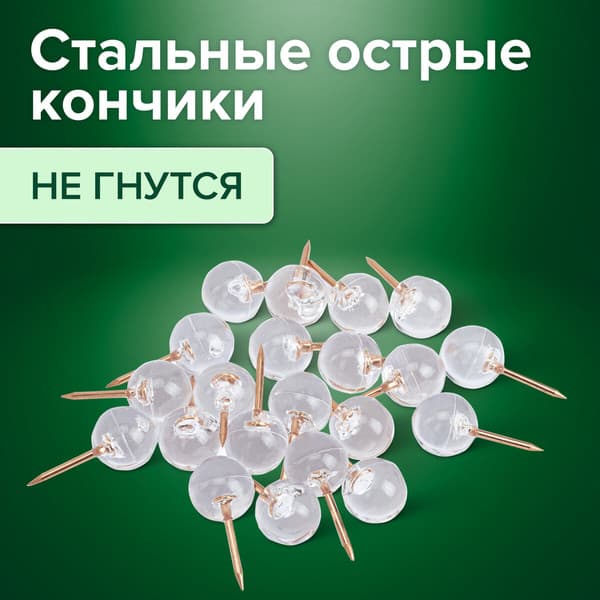 Кнопки канцелярские Brauberg Шарики / 272760 6