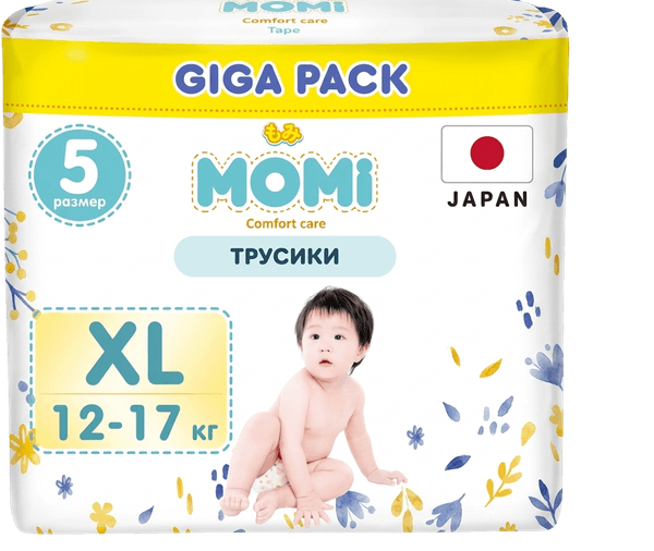 Подгузники-трусики детские Momi Comfort Care XL 12-17кг