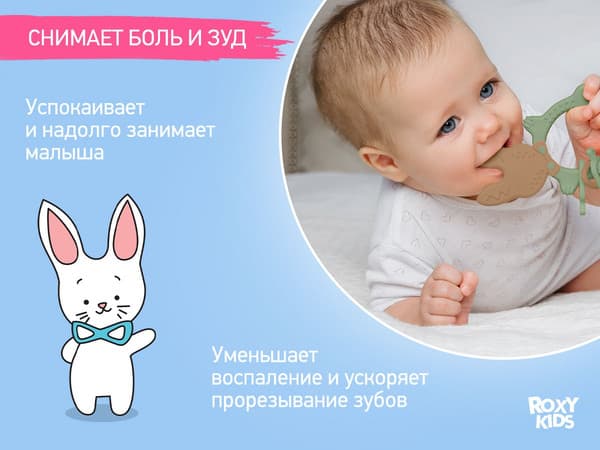 Прорезыватель для зубов ROXY-KIDS Bunny / RBT-001OB 3