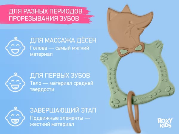 Прорезыватель для зубов ROXY-KIDS Fox / RBT20033 5