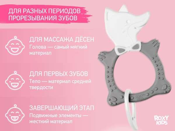 Прорезыватель для зубов ROXY-KIDS Fox / RBT20032 5