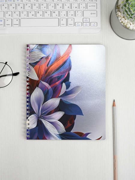 Тетрадь Феникс+ Copybook. Абстрактные цветы / 68514 8