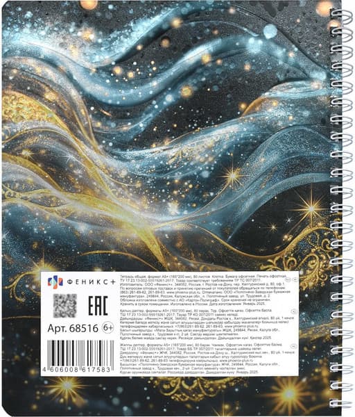 Тетрадь Феникс+ Copybook. Астральный кот / 68516 7