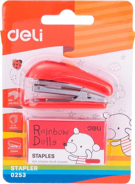 Степлер Deli Мини / 0253 6