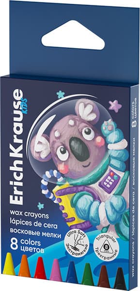 Восковые мелки Erich Krause Kids Space Animals / 62944