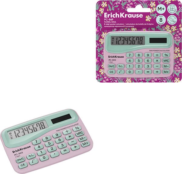Калькулятор Erich Krause 8-разрядов PC-869 / 62748 4