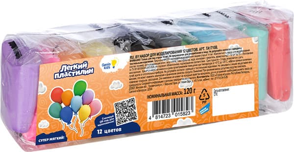 Пластилин легкий Genio Kids TA1710B 3