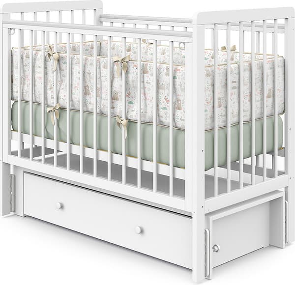 Детская кроватка Атон Baby Master Ariel 02 ящик-маятник ЛДСП