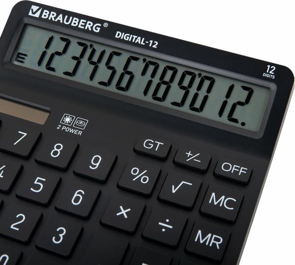 Калькулятор Brauberg Digital 12-BK / 272968 6