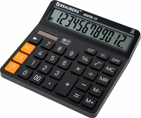 Калькулятор Brauberg Digital 12-BK / 272968 3
