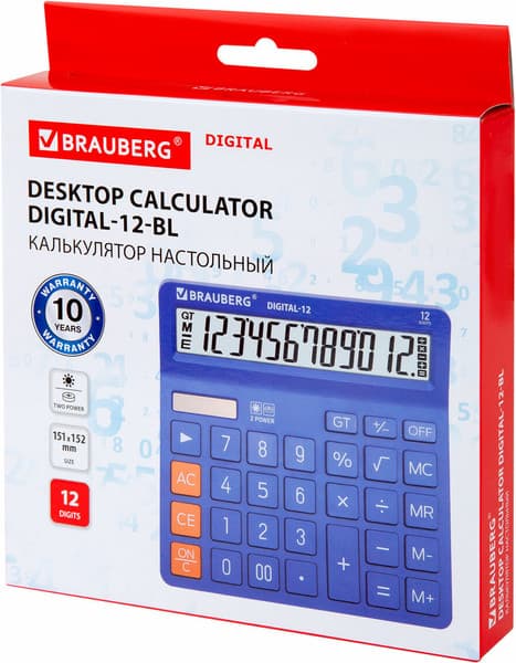 Калькулятор Brauberg Digital 12-BL / 272969 8