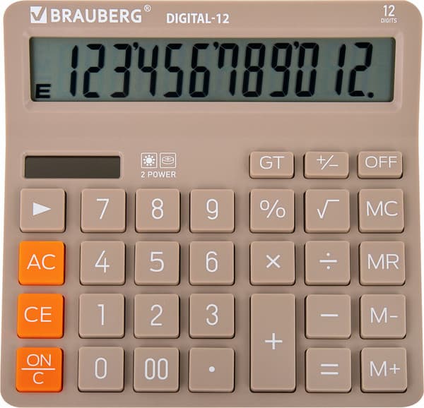 Калькулятор Brauberg Digital 12-BG / 272970