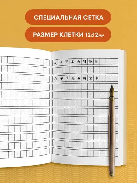 Тетрадь предметная Эксмо Для записи иероглифов. Рыжий котик / 9785042088247 3