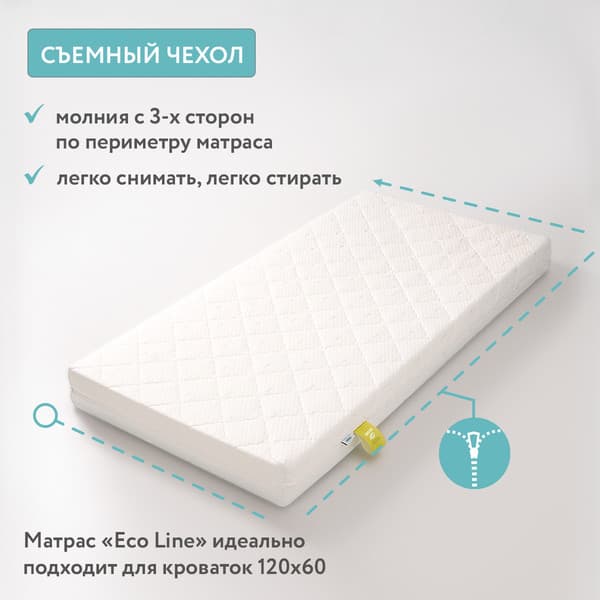 Матрас в кроватку Plitex Eco Line / ЭКО-16/1 4