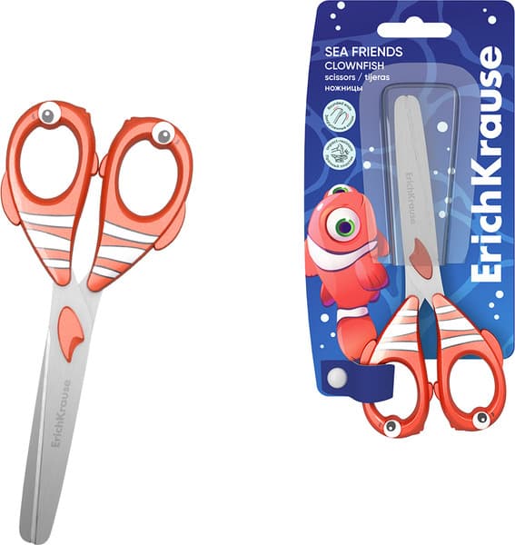 Ножницы канцелярские Erich Krause Sea Friends Clownfish / 60869 2