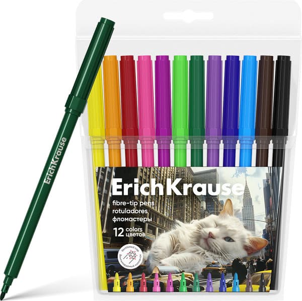 Фломастеры Erich Krause Big City Cats / 62990