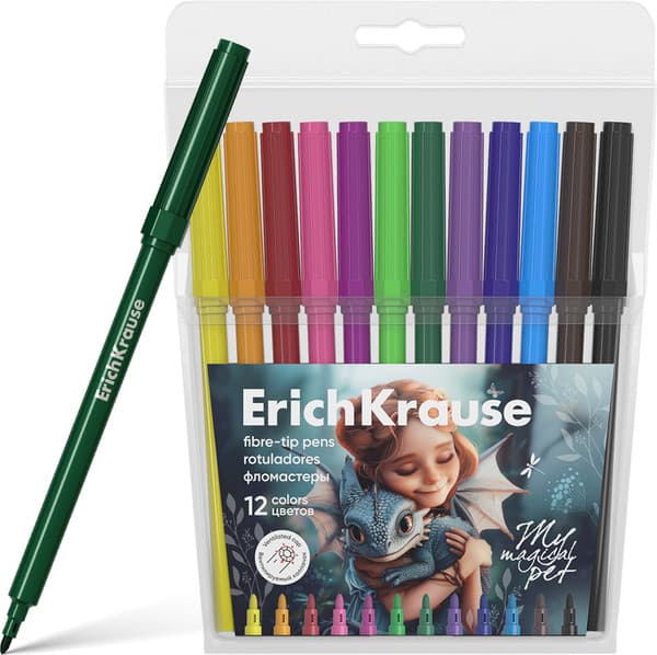 Фломастеры Erich Krause Magic Pet / 62987
