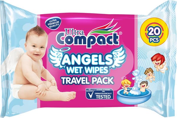 Влажные салфетки детские Ultra Compact Angel
