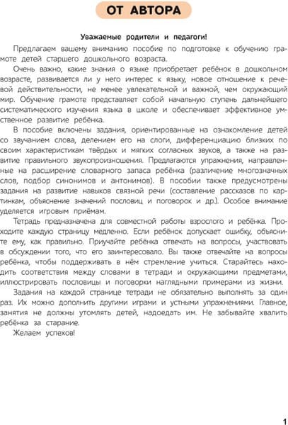 Рабочая тетрадь Аверсэв Первые уроки. 5-7 лет. Обучение грамоте, мягкая обложка 2