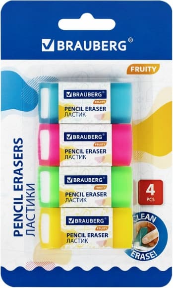 Набор ластиков Brauberg Fruity / 271343