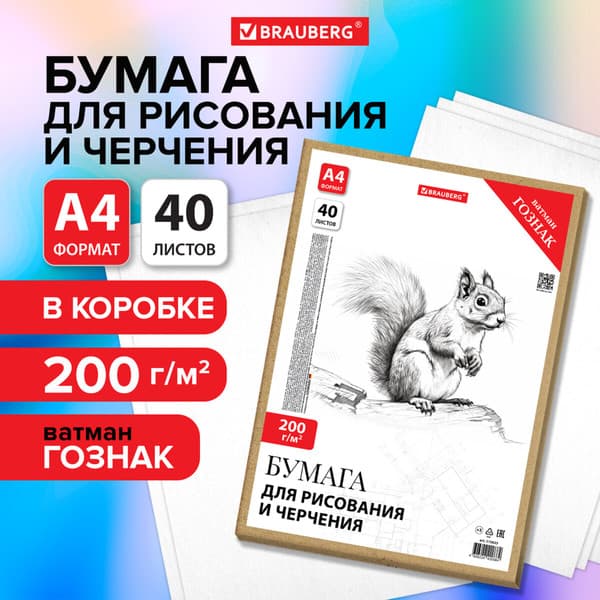 Папка для черчения Brauberg А4 200г/м2 / 115623 2