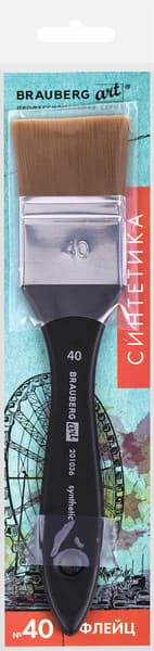 Кисть для рисования Brauberg Art Синтетика №40 / 201036