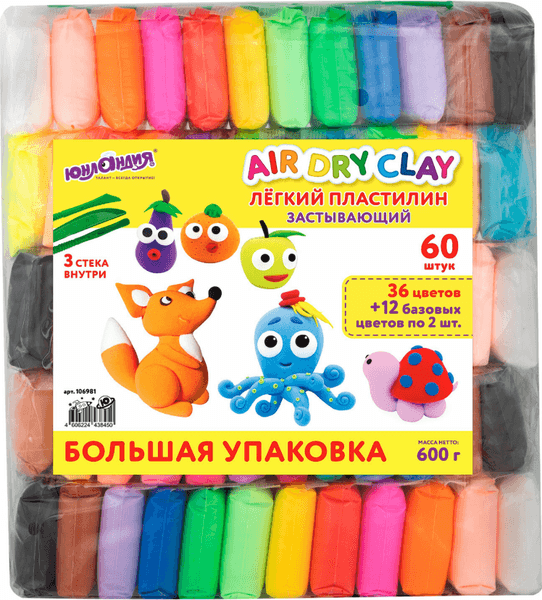 Пластилин легкий Юнландия 106981