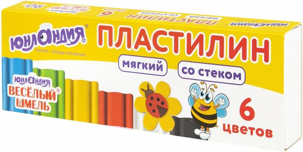 Пластилин Юнландия Мягкий Веселый Шмель / 106671