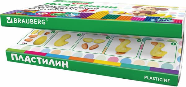 Пластилин Brauberg Kids классический / 106679 7