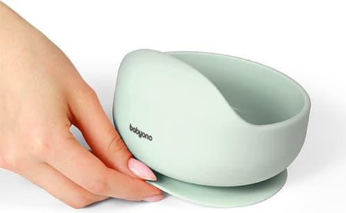 Тарелка для кормления BabyOno Силиконовая с присоской / 1481/03 3