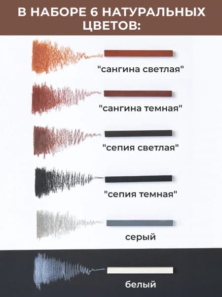 Набор угля для рисования Малевичъ 810057 3