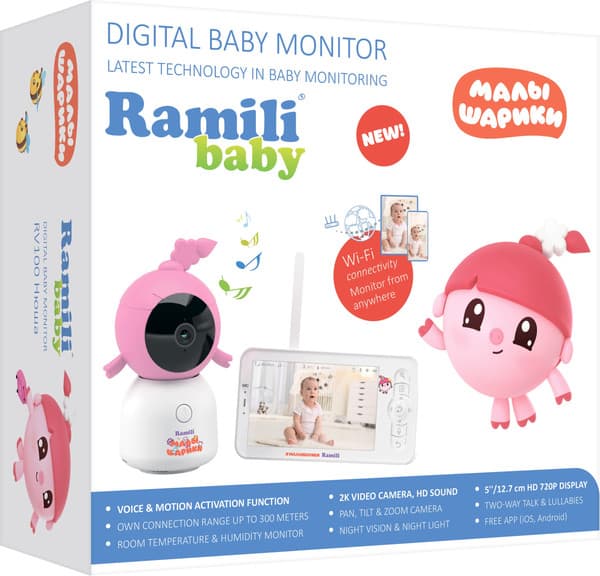 Видеоняня Ramili Baby. Нюша. Малышарики / RV100NUSHA 6