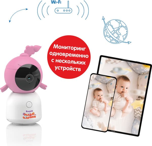 Видеоняня Ramili Baby. Нюша. Малышарики / RV100CNUSHA 3