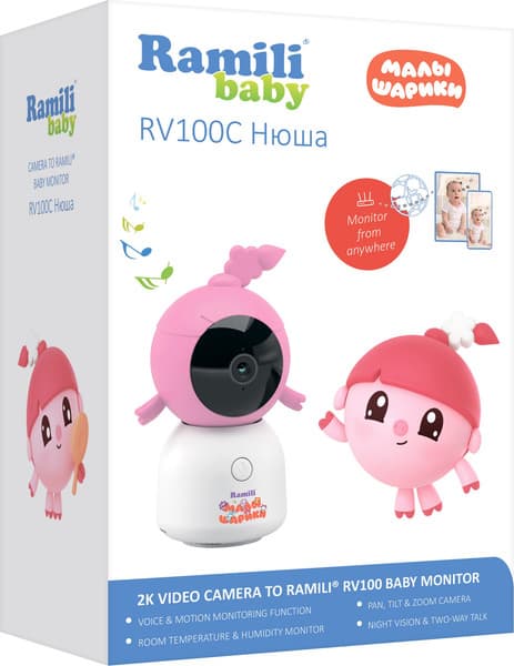 Видеоняня Ramili Baby. Нюша. Малышарики / RV100CNUSHA 2